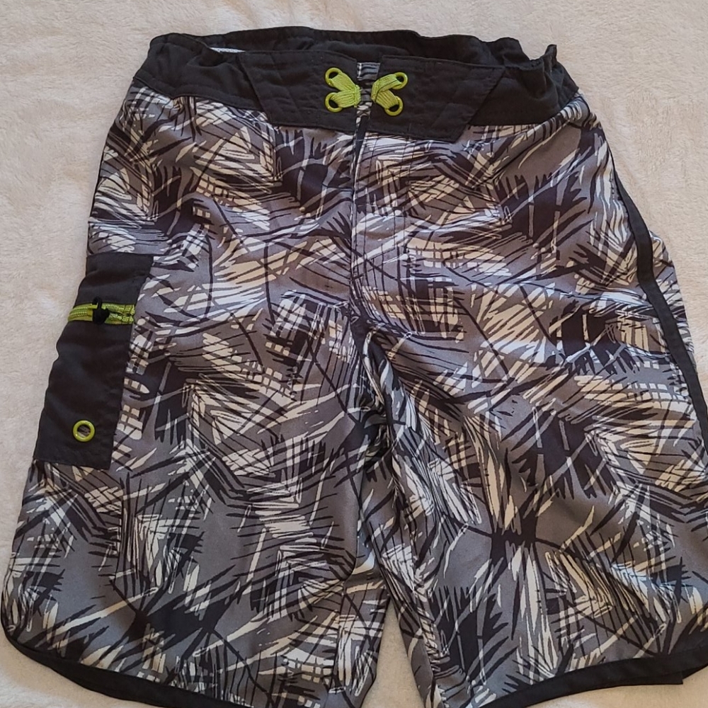 Boy's Swimming Trunks Size 12 Art Class Gray